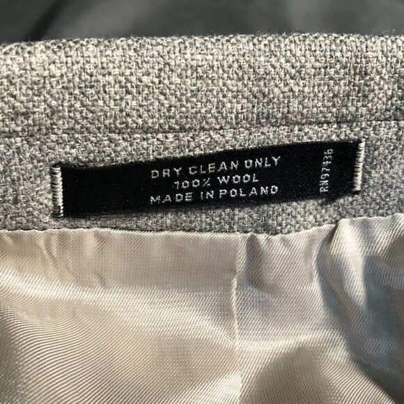 PRONTO UOMO Men's Blazer 42R Gray Sport Coat 100% Wool Classic 2-Button - Picture 14 of 16